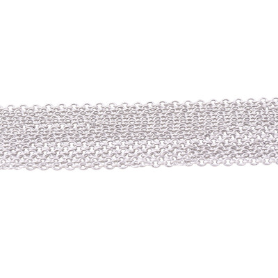 

PH PANDAHALL 5 Yard 316 Stainless Steel Cross Soldered Rolo Chains for Necklace Jewelry Making Chain