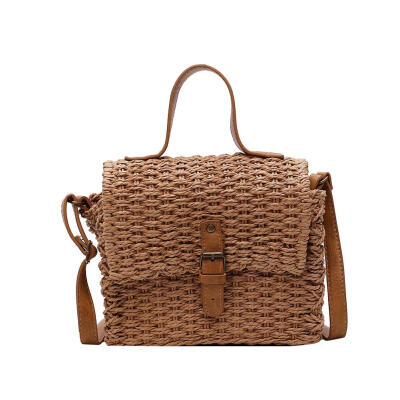 

Shoulder Messenger Handbags Women Straw Small Crossbody Top-handle Bags