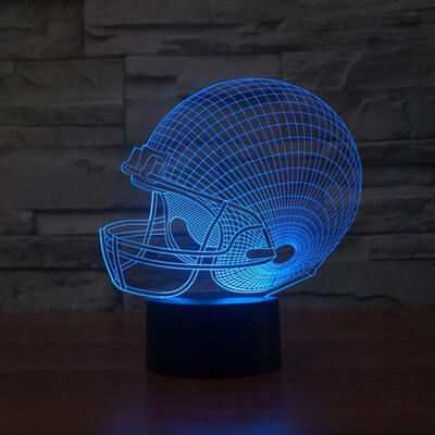 

NFL Team Logo 3D Lights Helmet Sport Cap 3d LED Night Light Colorful Table Desk Lamp