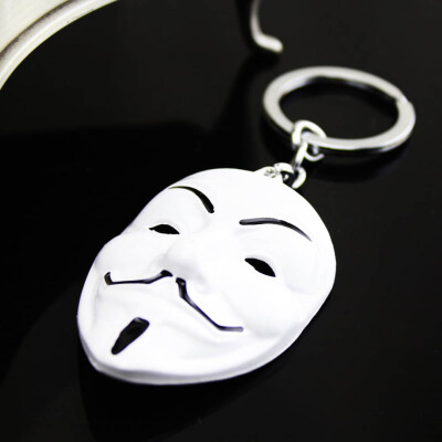 

Metal Keychain Ring Ornament High Quality Keychain Mask 2019 Hot Sale Vendetta Key Ring Alloy