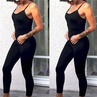 

Sexy Womens Slim Evening Sport Yoga Playsuit Romper Long Jumpsuit Bodysuit