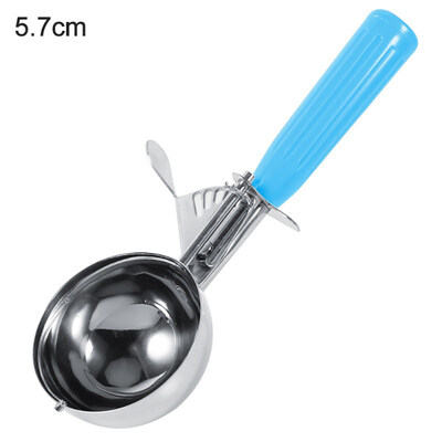 

Stainless Steel Fruit Mash Ice Cream Ball Scoop with Plastic Handle Kitchen Tool