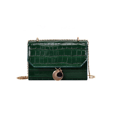 

Tailored Woman 2019 Stone Pattern Chain Shoulder Bag Fashion Messenger Small Square Bag