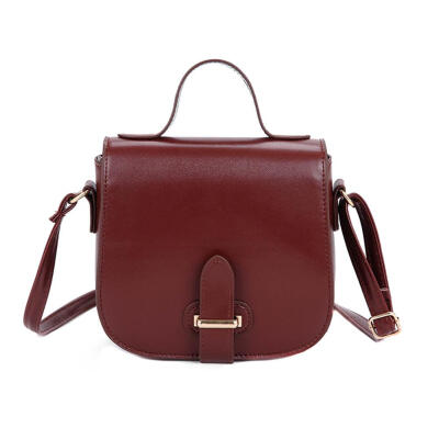 

Vintage Flap Solid Shoulder Messenger Handbags Women Crossbody Saddle Bags