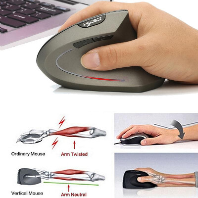 

HXSJ T24 24G Wireless Mouse Vertical Ergonomic Adjustable DPI 800 1600 2400 6 Buttons with USB Receiver for Notebook PC Laptop Co