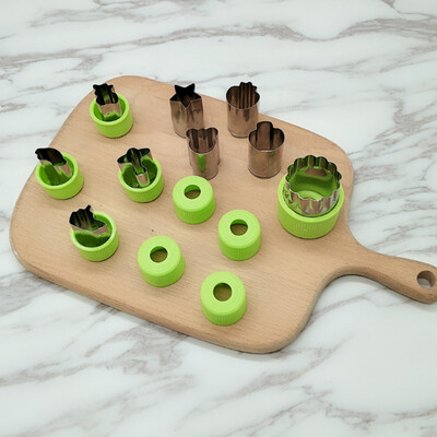 

9pcsset Fruit Shape Cutter Salad Carving Vegetable Mold Arrangements Smoothie Cake DIY Kitchen Cooking Tools