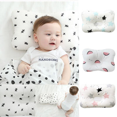 

Soft Newborn Baby Pillow Prevent Flat Head Anti Roll Neck Support Sleep Cushion