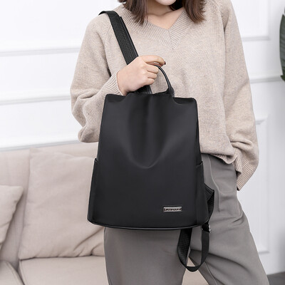 

Anti-theft travel backpack womens new versatile large-capacity canvas bag womens simple Mori travel tide