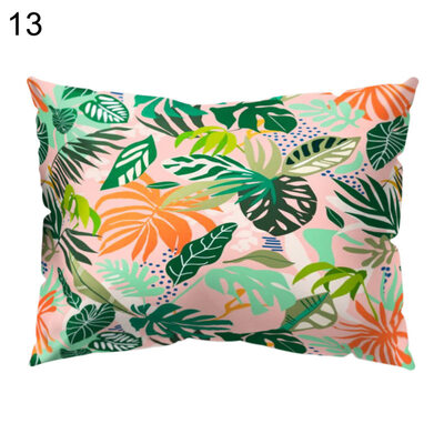 

Flower Leaf Bird Pillow Case Cushion Cover Sofa Bed Car Cafe Office Decoration