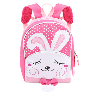 

Portable Lovely Secure Children School Bag with Rabbit Pattern