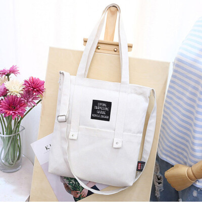 

Bags for women 2019 Simple Girls Canvas Shoulder Tote Handbags Letter Embroidery Casual Crossbody Bolsa Feminina