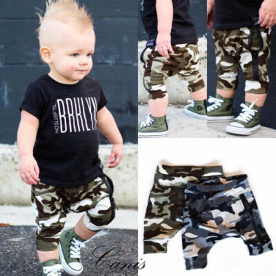 

1-4Y Kid Baby Boy Clothes Camouflage Pant Cotton Bottoms Toddler Casual Trousers