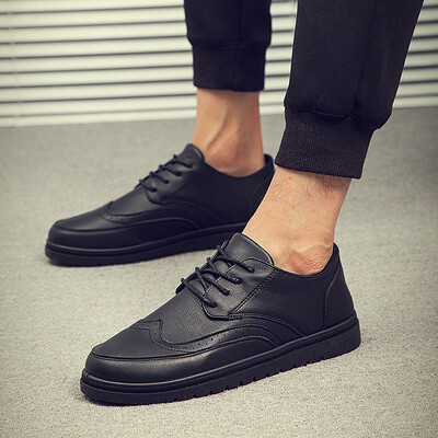 

Summer new mens shoes Korean version of the trend of casual shoes mens warm plus velvet shoes England versatile shoes tide shoes