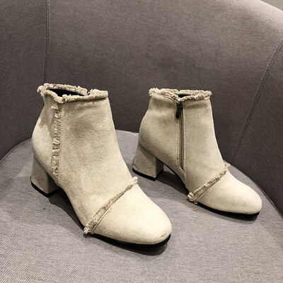

Boots Children Autumn Ins Slim Boots High-heeled Martin Boots Elastic Socks Boots Shoes Spring&Autumn Single Boots