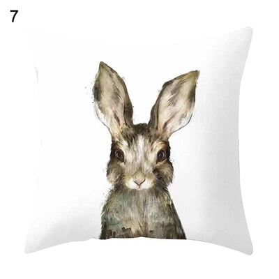 

Animal Zebra Giraffe Rabbit Pillow Case Cushion Cover Sofa Bed Car Office Decor