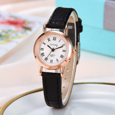 

RM Fashion Simple Monochrome Thin Belt Watch Leather With Small Dial Ladies Watch