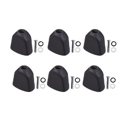 

6PCS Tuning Peg Caps Polished Tuner Key Button Cap String Knob Handle with Screws Washer Parts for Acoustic&Electric Guitars Y