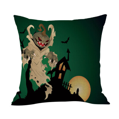 

〖Follure〗Halloween Pillowcase Cushion Case Home Decoration Linen Cushion Cover