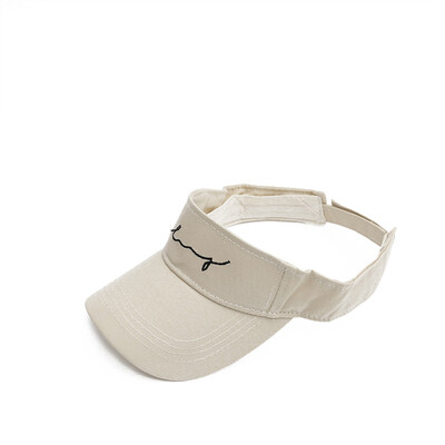 

Empty cap female Korean wave summer sun visor Sun Hat outdoor sports without top letters embroidered baseball cap male