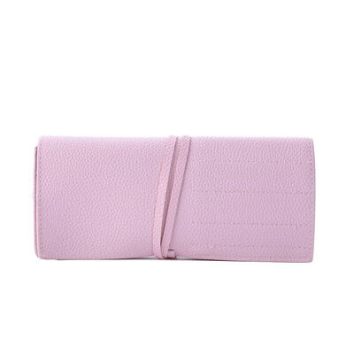 

PU Leather Roll-up Cosmetic Bags Women Portable Simple Travel Beauty Case