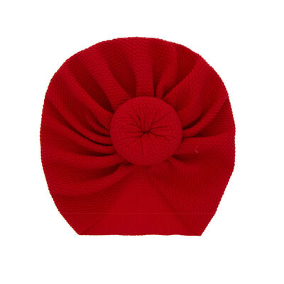 

Baby Girls Boys Turban Knot Head Wrap Cute Kids Hat Cotton Cap Soft Hat