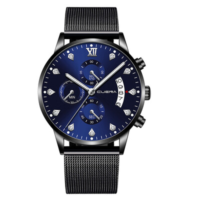 

Gobestart Stainless Steel Luxury Men Fashion Military Analog Sport Quartz Wrist Watch