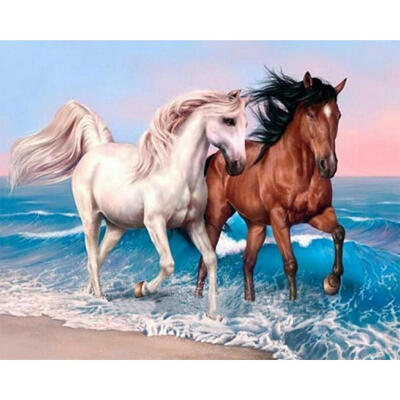 

5D DIY Full Drill Diamond Painting Running Horse Cross Stitch Embroidery