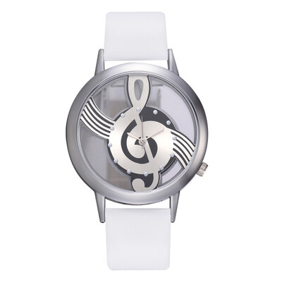 

Popular hollowed out musical instrument mirror fashion watch wish new female models transparent watch