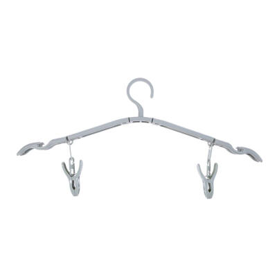 

Folding Clothes Hanger Outdoor Windproof Clothing Drying Rack with 2 Clips