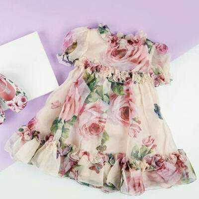 

NWT Newborn Kids Baby Girls Flower Princess Party Pageant Tulle Dresses Clothes