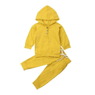 

Kids Toddler Baby Boys Girls Hooded Tops Coat Long Pants Outfits Clothes 0-2T