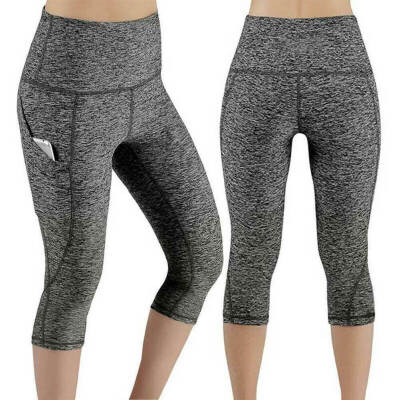 

Womens High Waisted Yoga Pants Fitness Leggings Workout Gym Sports Trousers