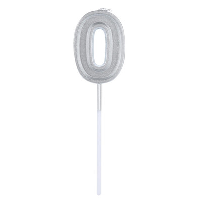 

Toponeto Silver Number 1 Birthday Numeral Candles Number Cake Decor for AdultsKids Party