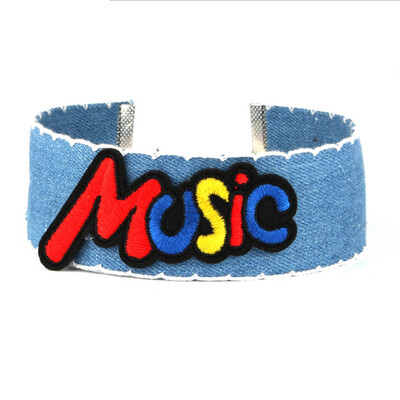 

2020 New Style Blue Choker Necklace Embroidery Rose Gothic Women Necklace Jewelry
