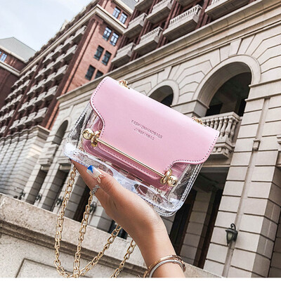 

Tailored Fashion Lady Transparent Square Bag Shoulder Bag Messenger Bag Hand Wallet