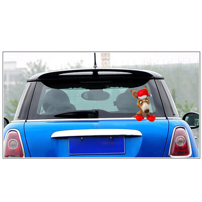 

1pc Auto Christmas Rear Window Wiper Windshield Sticker Reflective Decor Replace