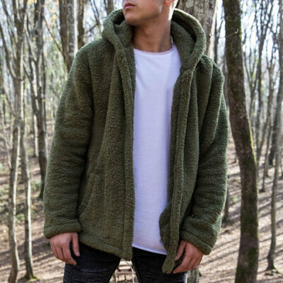 teddy bear fleece hoodie mens