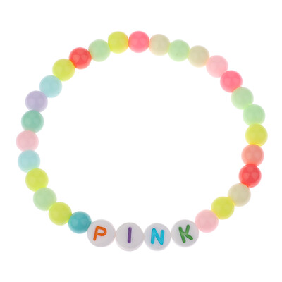 

KPOP BLACKPINK WORLD TOUR Color Letter Bracelet LISA Same paragraph Beaded Bracelet