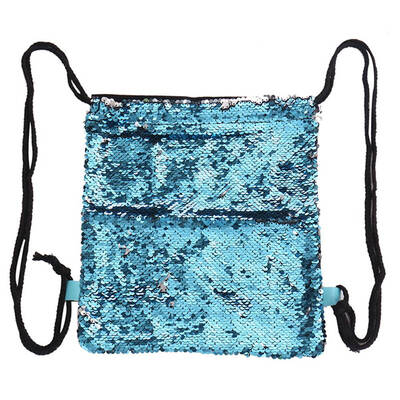 

Charming Womens Sequins Travel Pouch Bag Glitter Outdoor Drawstring Backpack Vintage