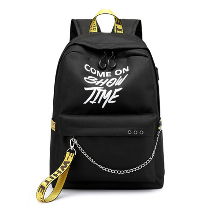 

Casual backpack charging bag luminous couple backpack