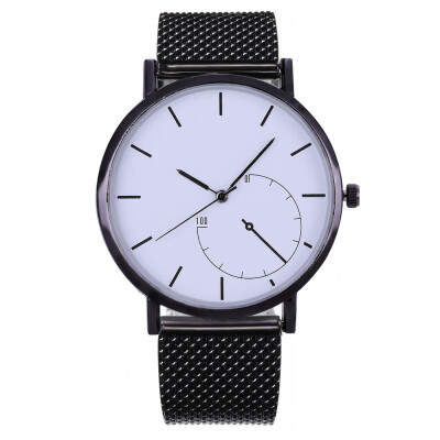 

New ladies fashion simple plastic mesh belt watch stone