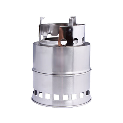 

1X Stainless Steel Wood Stove For Camping Backpacking Stove Portable Oven Hiking