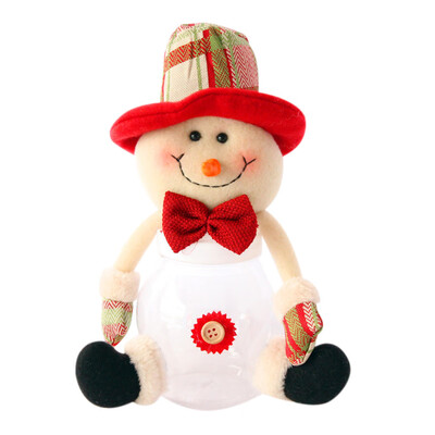 

Toponeto Christmas Candy Jar Santa Claus SnowmanElk Christmas Gift Desktop Window Decor