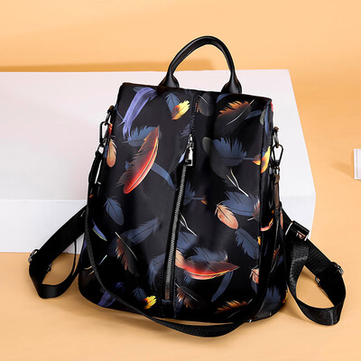 

Tailored Womens Fashion Backpack Waterproof Nylon Bag Anti-Theft Shoulder Bag Leisure
