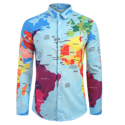 

Tailored Mens Autumn And Winter Shirts Casual Long Sleeve Tops Loose Casual Blouse
