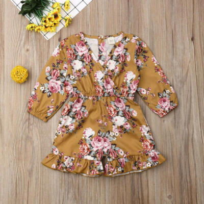 

US 2019 Infant Kids Baby Girls Casual Princess Long Sleeve Romper Summer Outfits