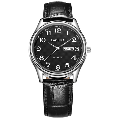 

Calendar week function watch student mens watch quartz watch waterproof&fashion trend belt mens watch wrist Korean
