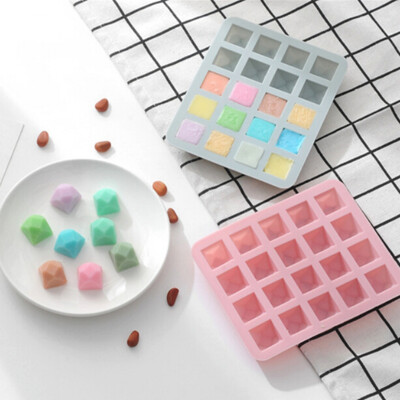 

Silicone Diamond Cube Ice Cream Mould Box For Ice Cream Tools