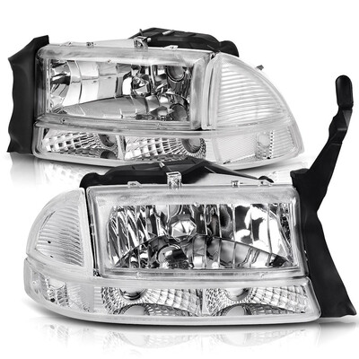 

For 1997-2004 Dodge Dakota 1998-2003 Dodge Durango Headlight Assembly Headlamp Replacement with Park Signal Lamp