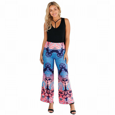 

Damascus printed pattern retro leggings
